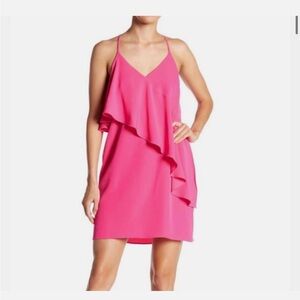 Amanda Uprichard Pink Ruffle Dress